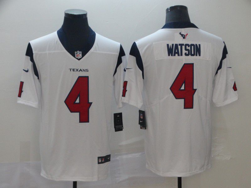 Men Houston Texans 4 Watson White Nike Vapor Untouchable Limited Player NFL Jerseys